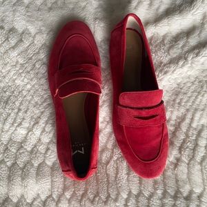 Marc Fisher Red Loafers